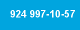 924 997-10-57 924 997-10-57